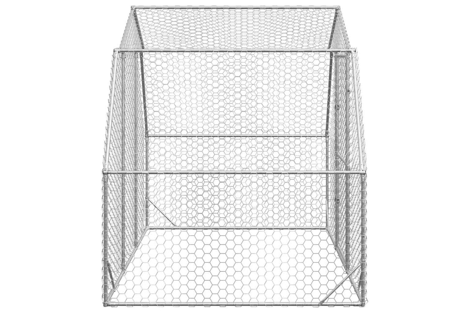 Vidaxl Chicken Run 25x2x225 M Galvanised Steel-4