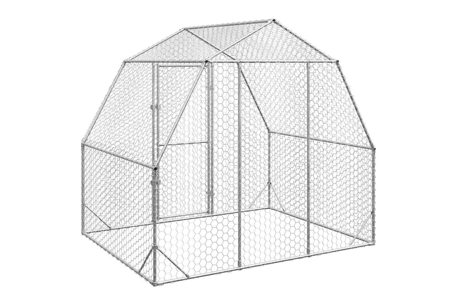 Vidaxl Chicken Run 25x2x225 M Galvanised Steel-5