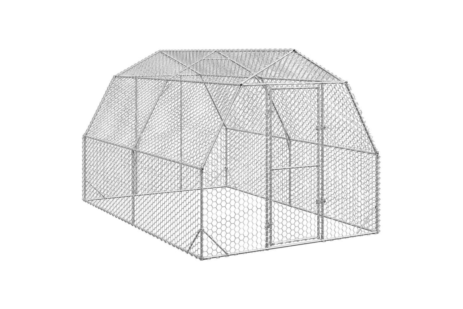 Vidaxl Chicken Run 25x4x225 M Galvanised Steel
