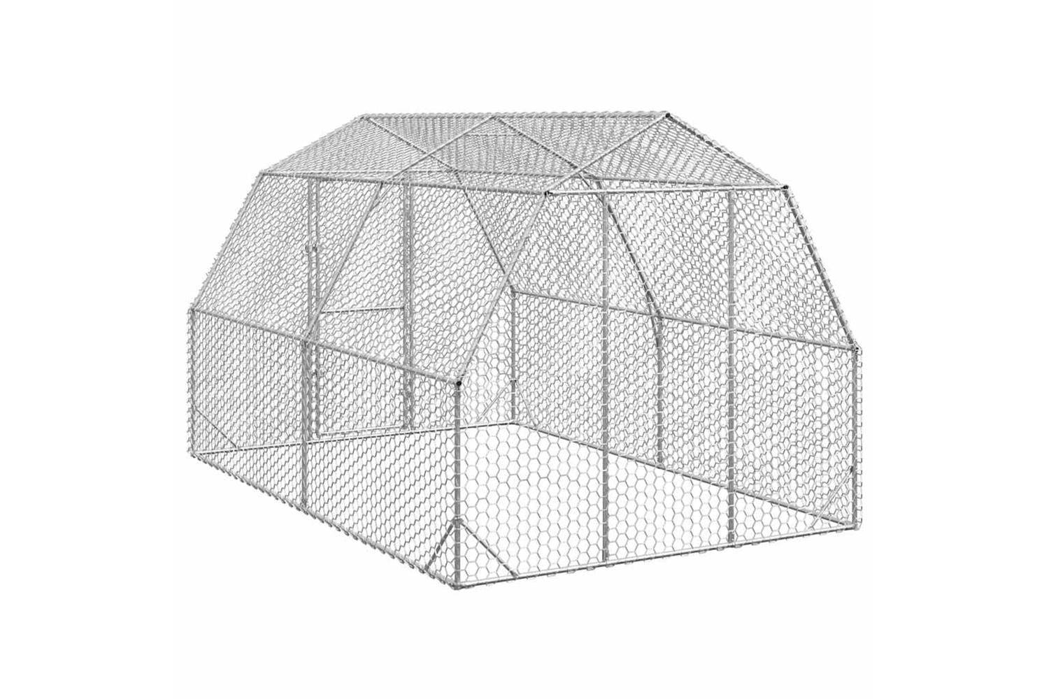 Vidaxl Chicken Run 25x4x225 M Galvanised Steel-5