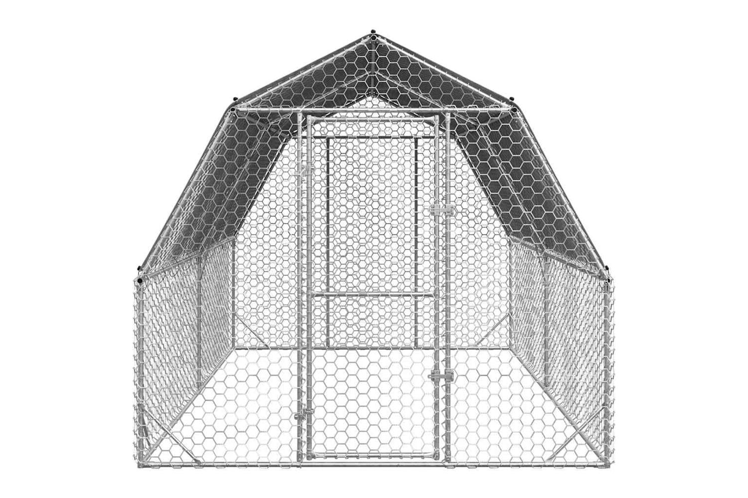 Vidaxl Chicken Run With Roof 25x4x225 M Galvanised Steel-3