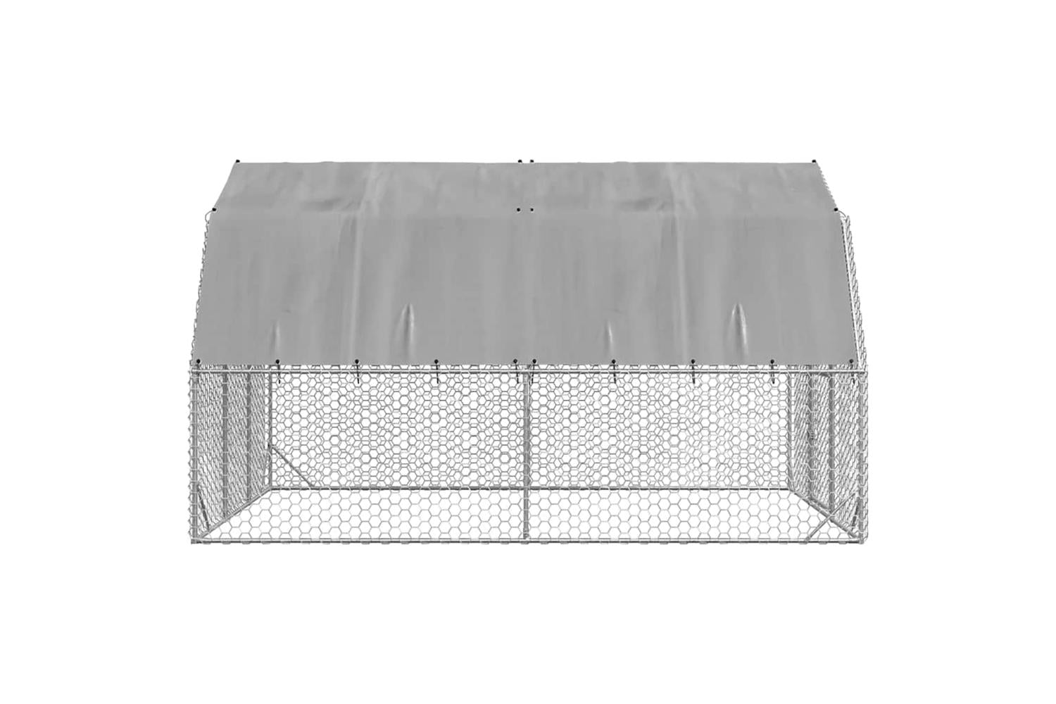 Vidaxl Chicken Run With Roof 25x4x225 M Galvanised Steel-4