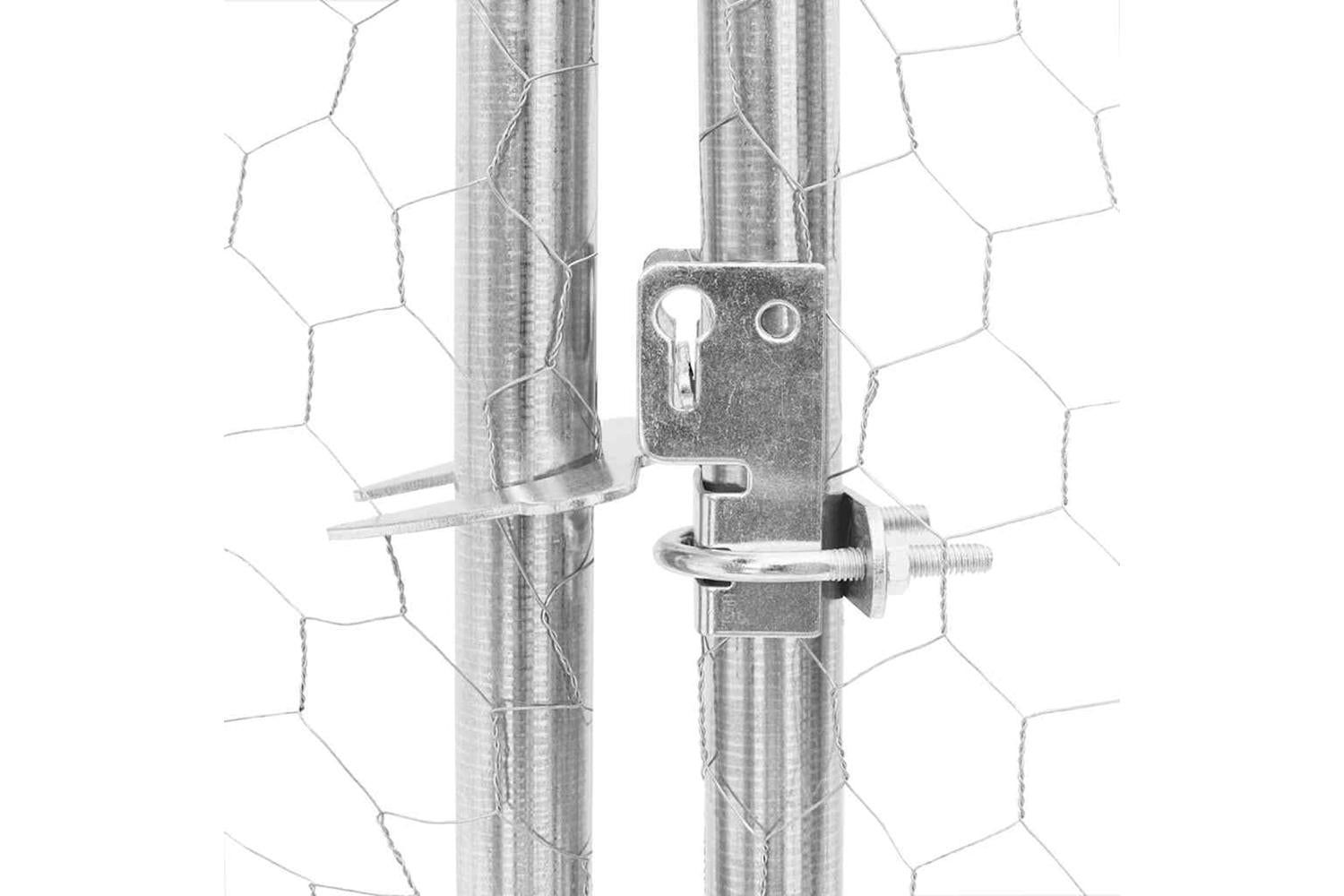 Vidaxl Chicken Run With Roof 25x8x225 M Galvanised Steel-7