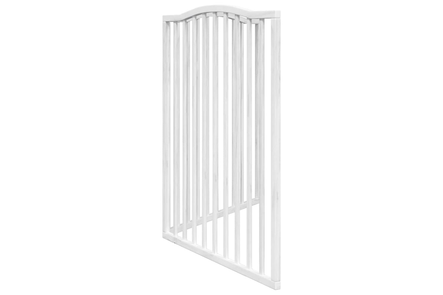 Vidaxl Dog Gate Foldable 2 Panels White 160 Cm Poplar Wood-5