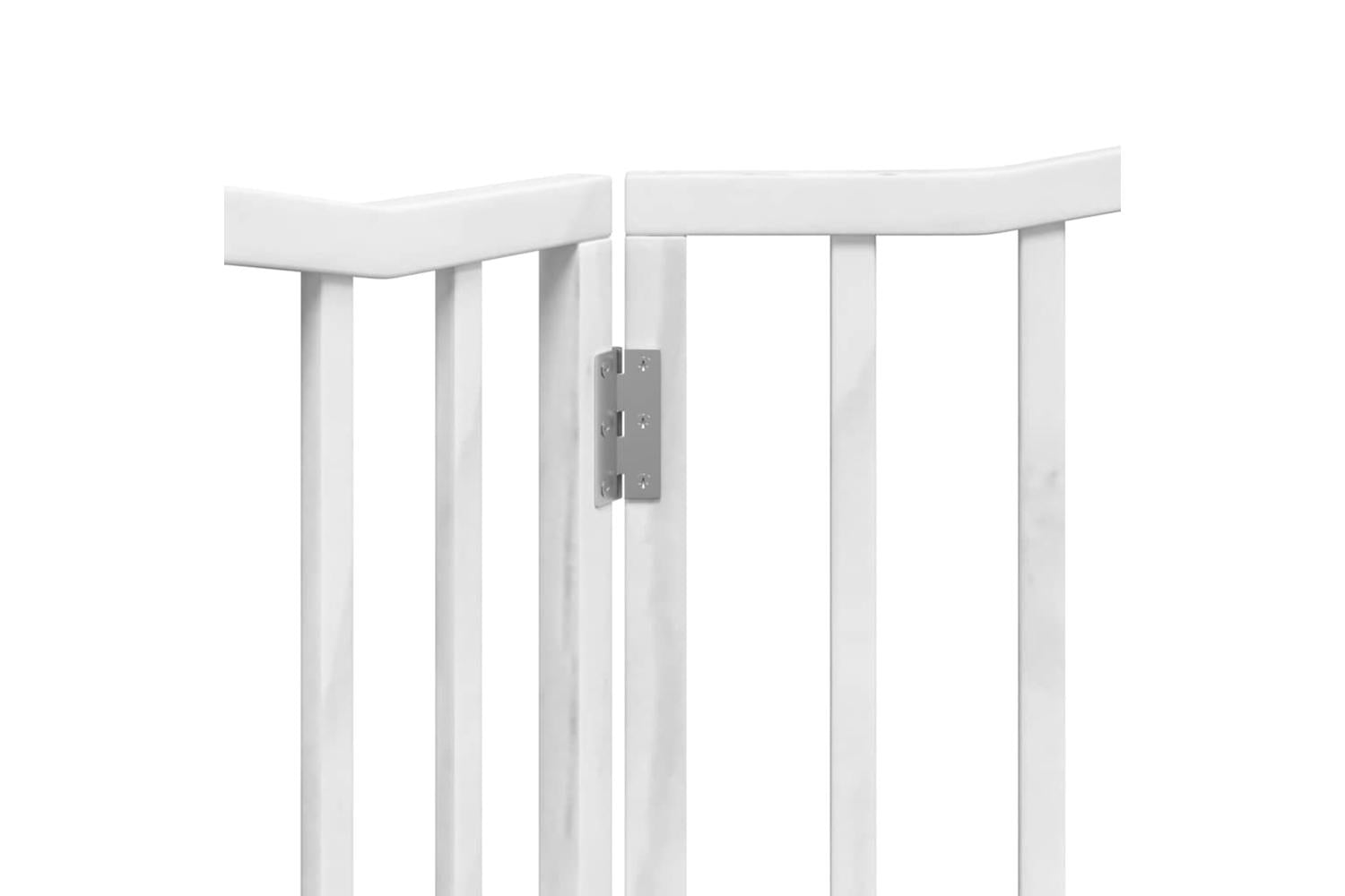 Vidaxl Dog Gate Foldable 2 Panels White 160 Cm Poplar Wood-8