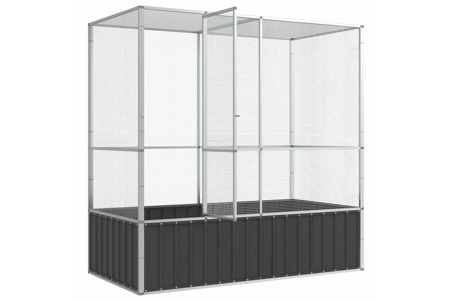 Vidaxl Aviary Silver 2105x107x212 Cm Steel-7