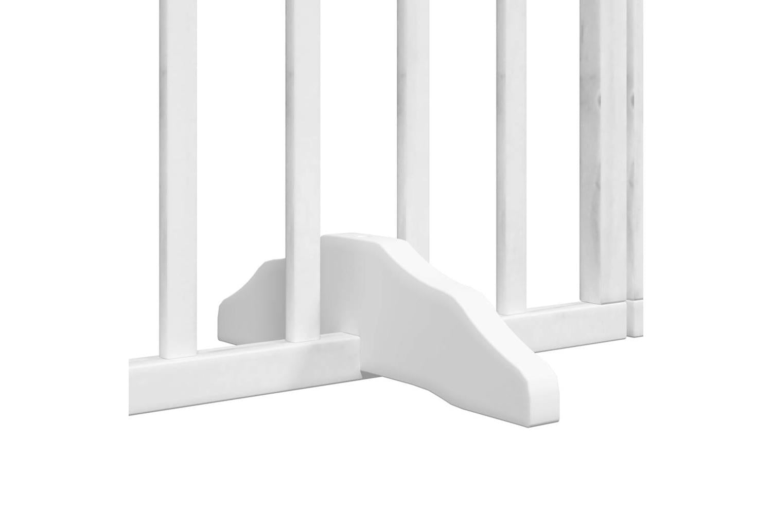 Vidaxl Dog Gate With Door Foldable 6 Panels White 300 Cmpoplar Wood-9