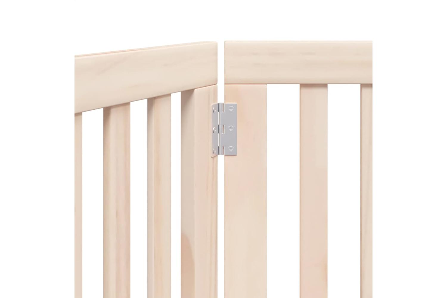 Vidaxl Dog Gate Foldable 3 Panels 150 Cm Poplar Wood-8