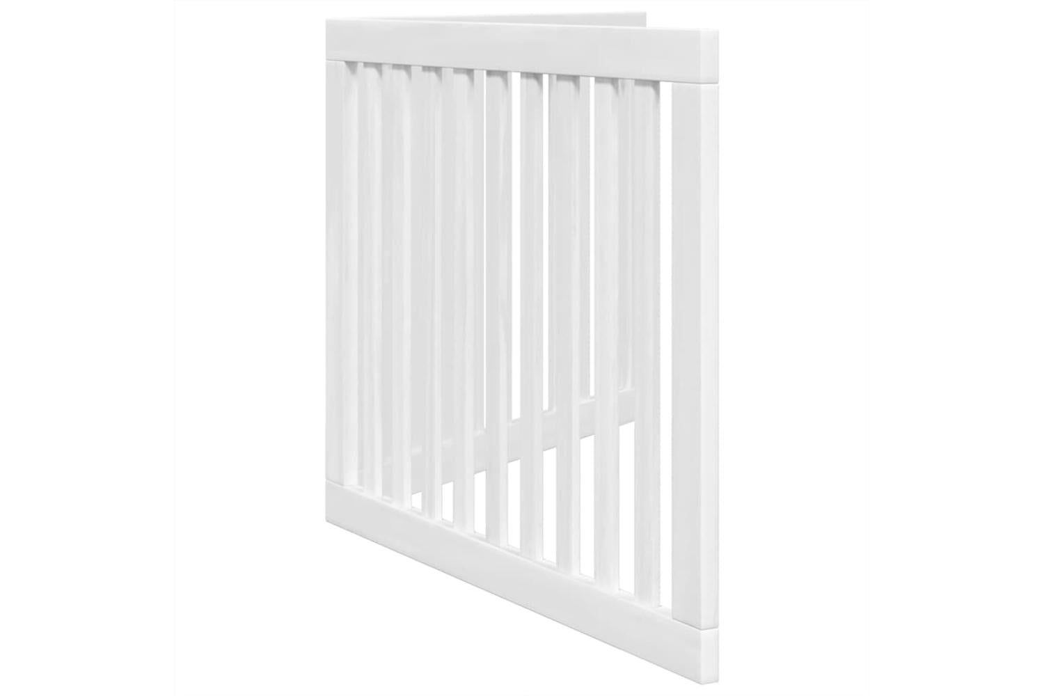 Vidaxl Dog Gate Foldable 2 Panels White 160 Cm Poplar Wood-5