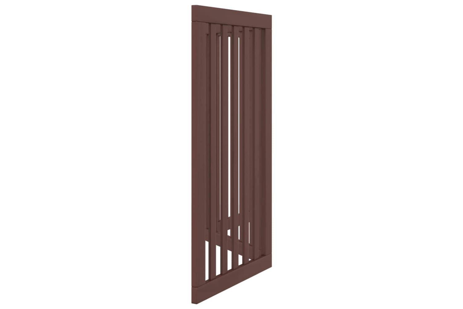 Vidaxl Dog Gate Foldable 3 Panels Brown 150 Cm Poplar Wood-5