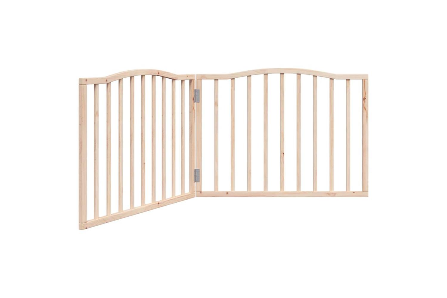 Vidaxl Dog Gate Foldable 2 Panels 160 Cm Poplar Wood-2