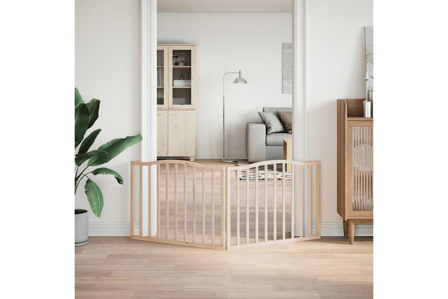 Vidaxl Dog Gate Foldable 2 Panels 160 Cm Poplar Wood-3