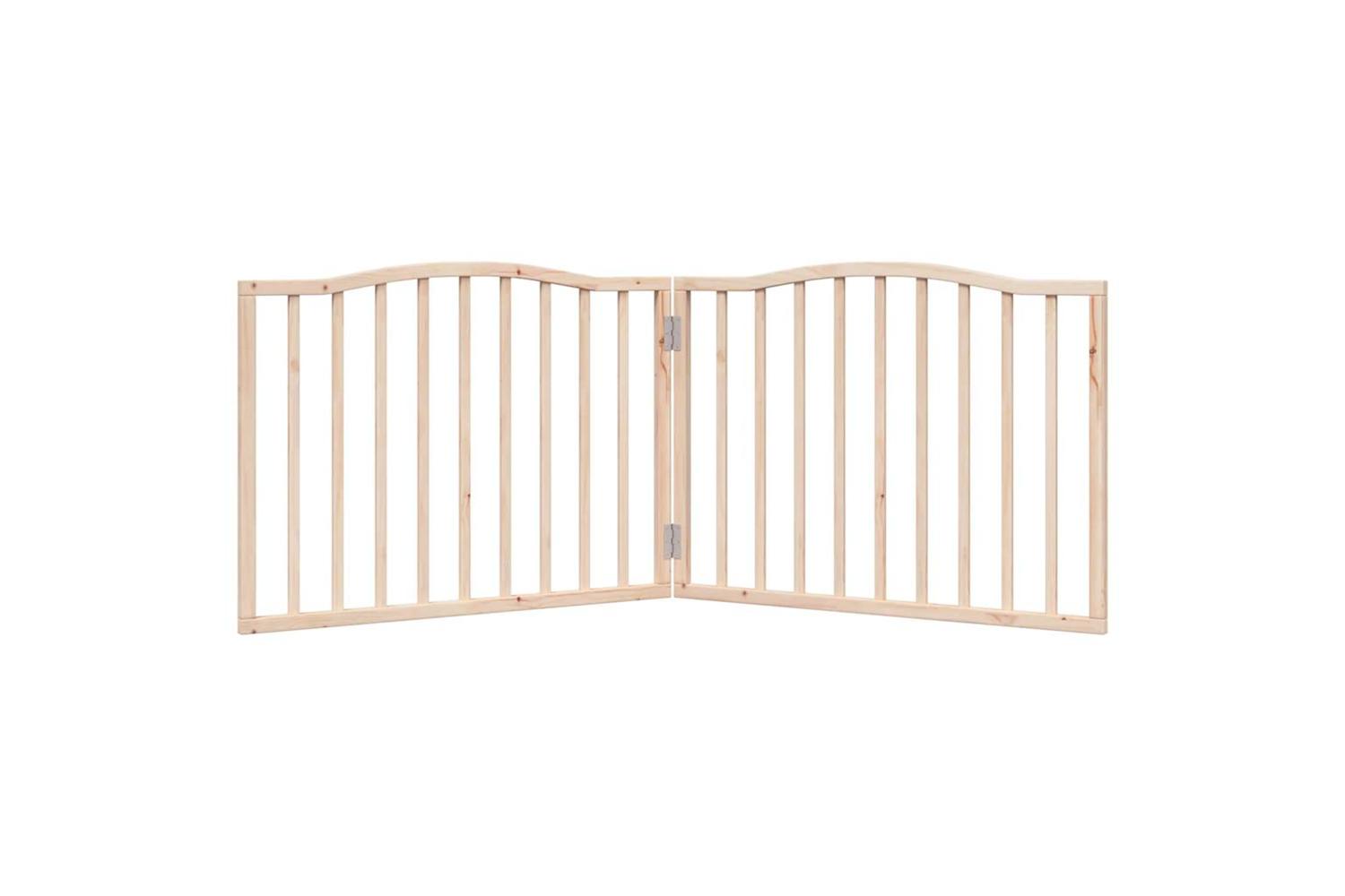 Vidaxl Dog Gate Foldable 2 Panels 160 Cm Poplar Wood-4