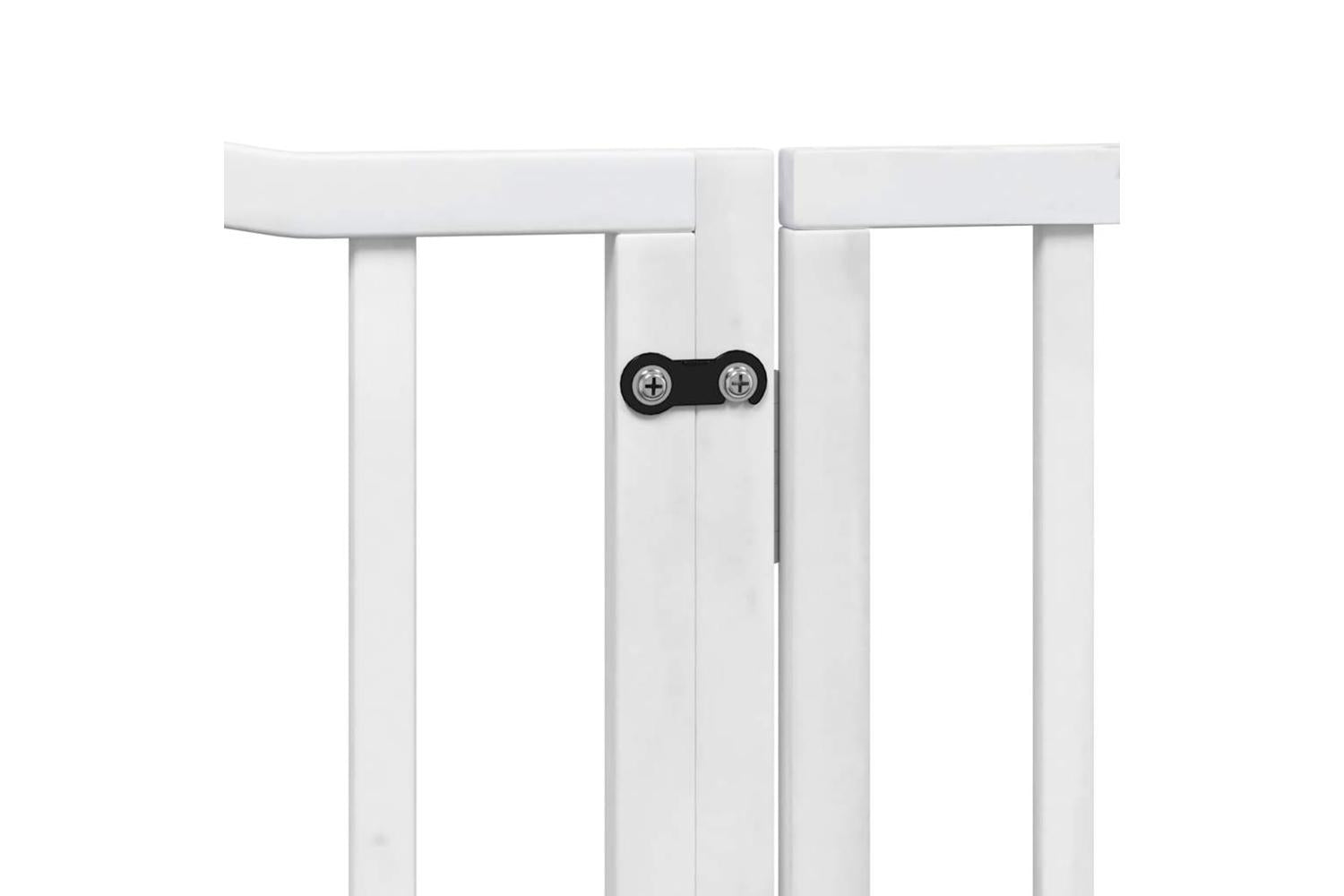 Vidaxl Dog Gate With Door Foldable 4 Panels White 320 Cm Poplar Wood-8