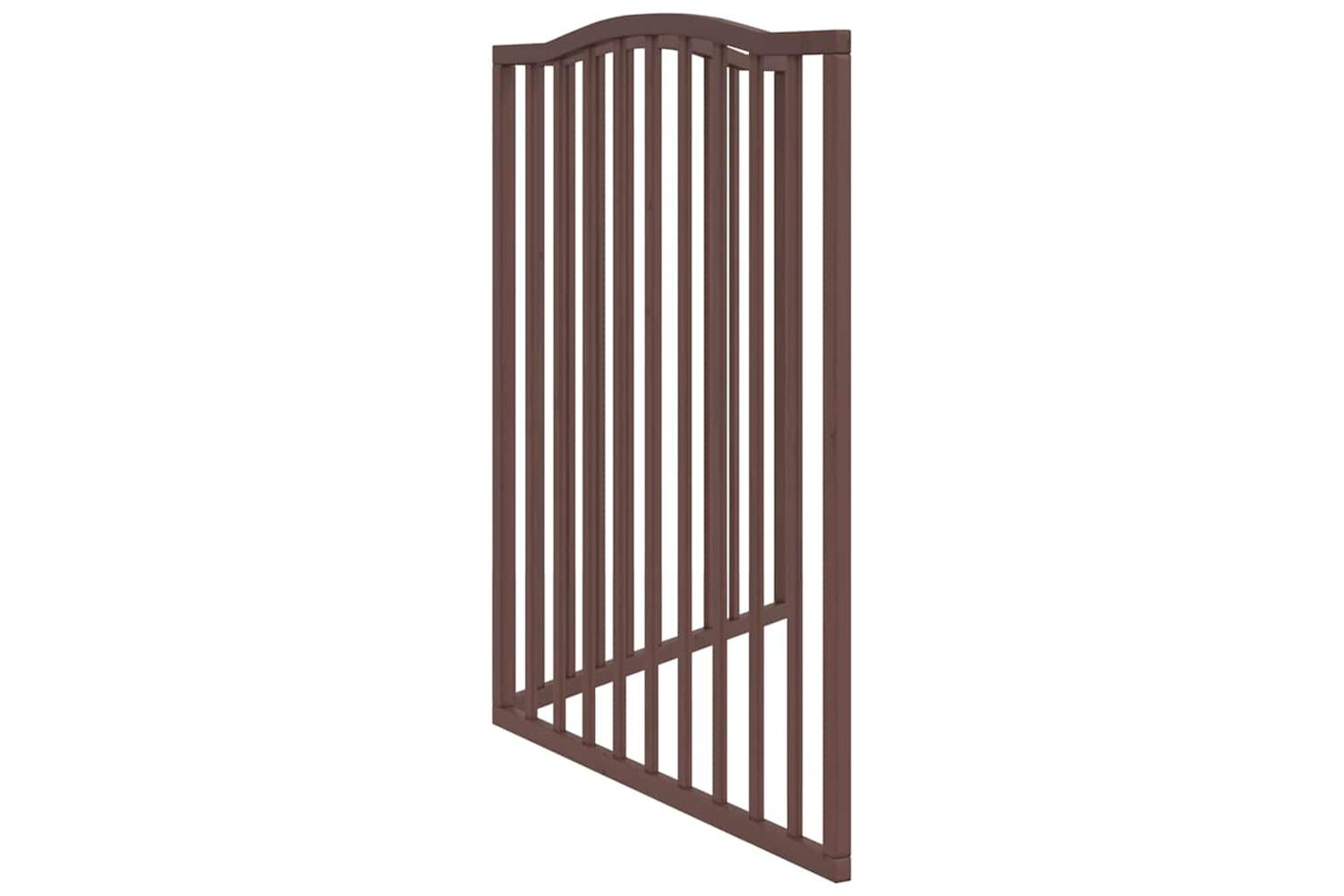 Vidaxl Dog Gate Foldable 2 Panels Brown Oak 160 Cm Poplar Wood-5