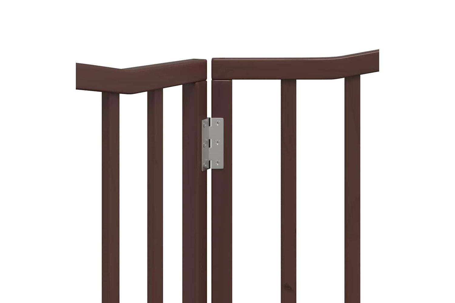 Vidaxl Dog Gate Foldable 2 Panels Brown Oak 160 Cm Poplar Wood-8