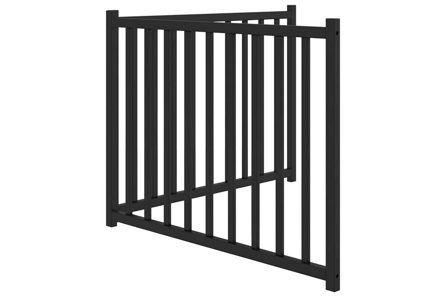 Vidaxl Dog Gate Foldable 2 Panels Black 160 Cm Solid Wood Fir-5