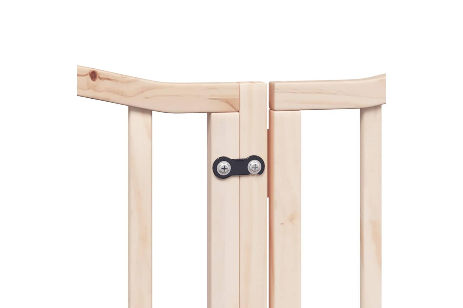 Vidaxl Dog Gate With Door Foldable 15 Panels 750 Cm Poplar Wood-7