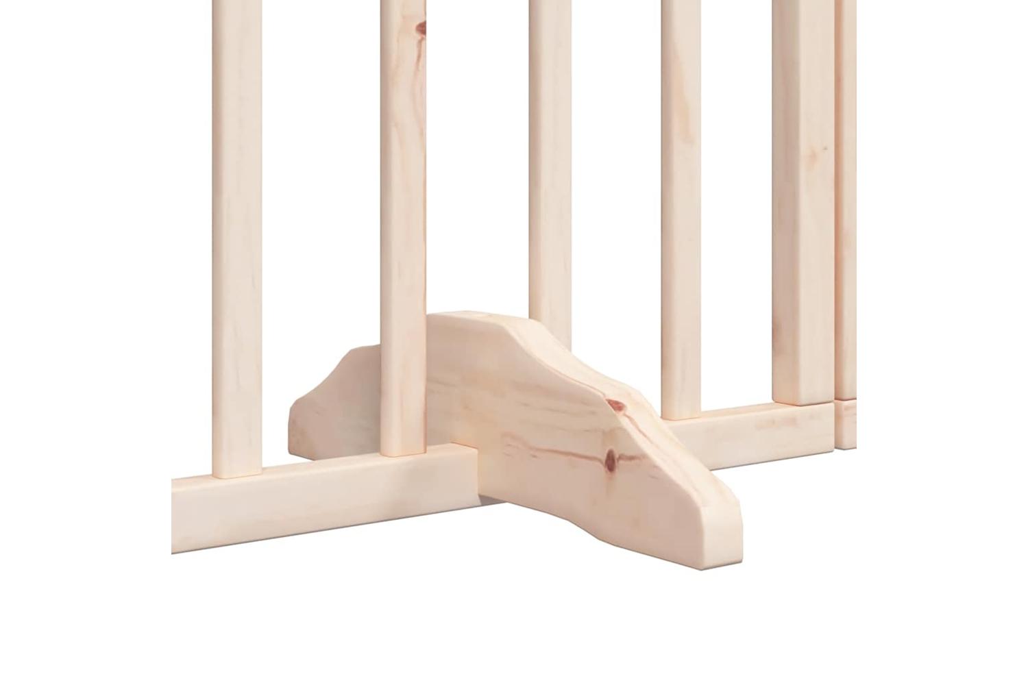 Vidaxl Dog Gate With Door Foldable 15 Panels 750 Cm Poplar Wood-8