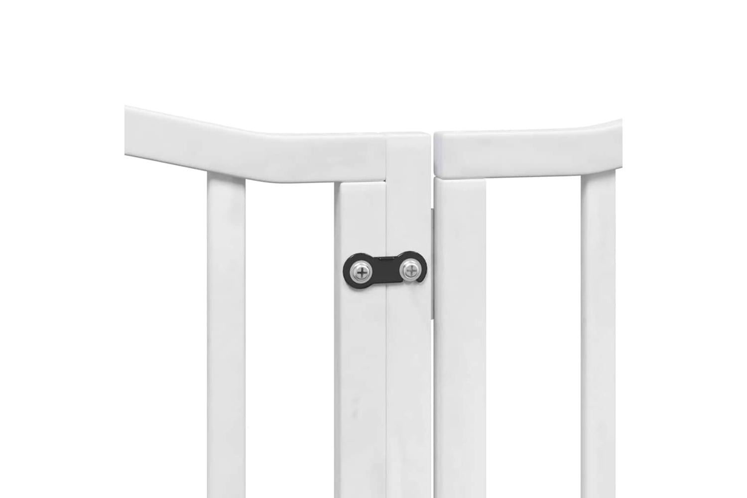 Vidaxl Dog Gate With Door Foldable 9 Panels White 450 Cm Poplar Wood-7