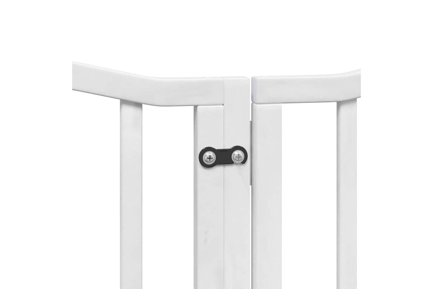 Vidaxl Dog Gate With Door Foldable 15 Panels White 750 Cm Poplar Wood-7