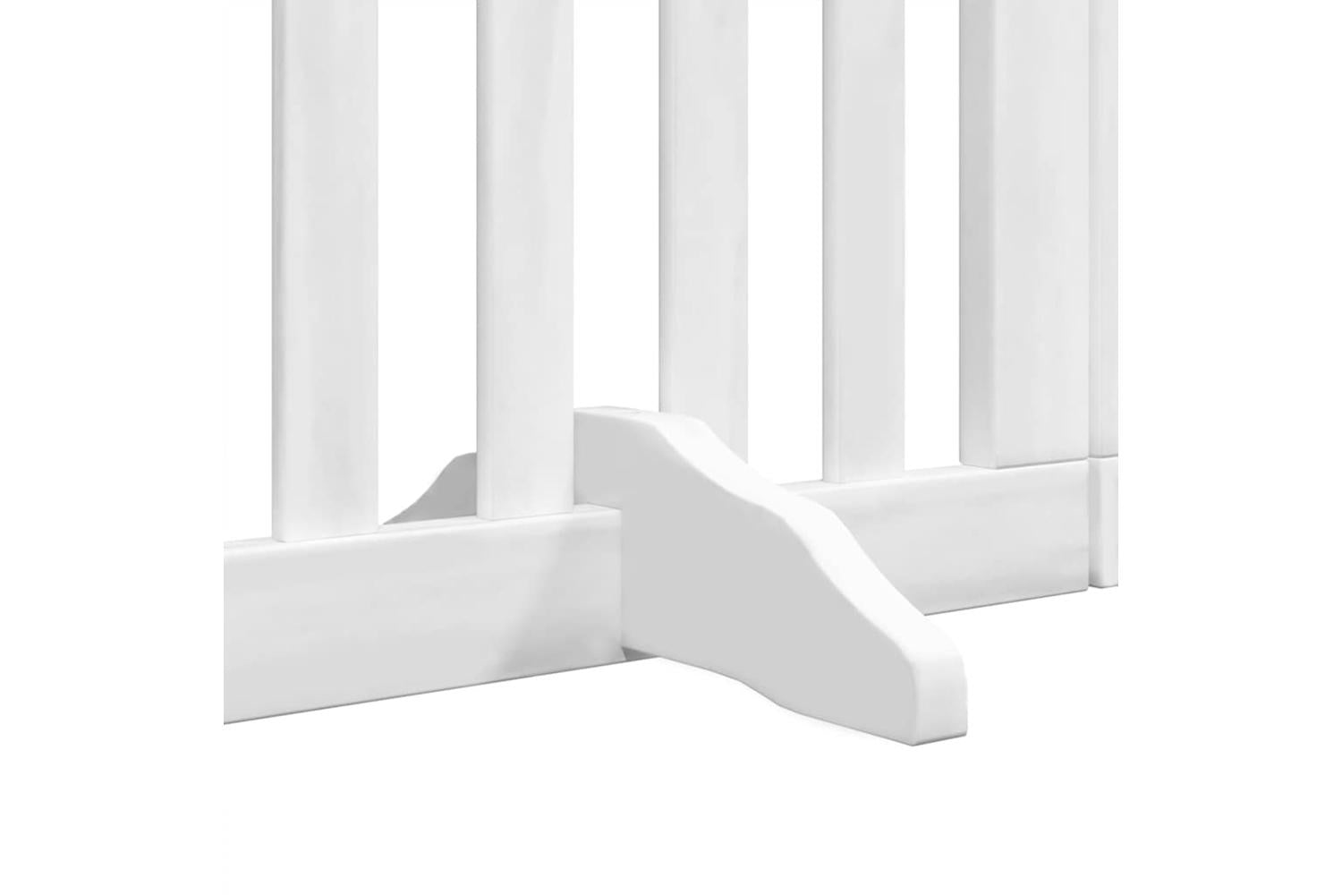 Vidaxl Dog Gate With Door Foldable 12 Panels White 600 Cm Poplar Wood-6