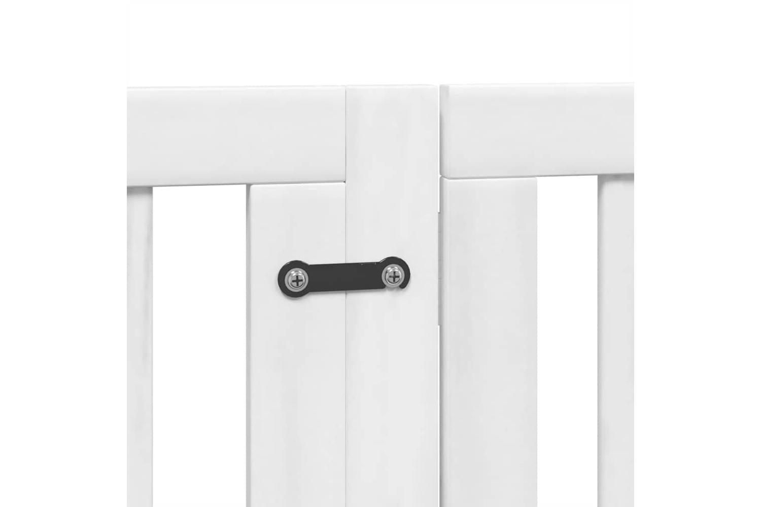 Vidaxl Dog Gate With Door Foldable 12 Panels White 600 Cm Poplar Wood-7