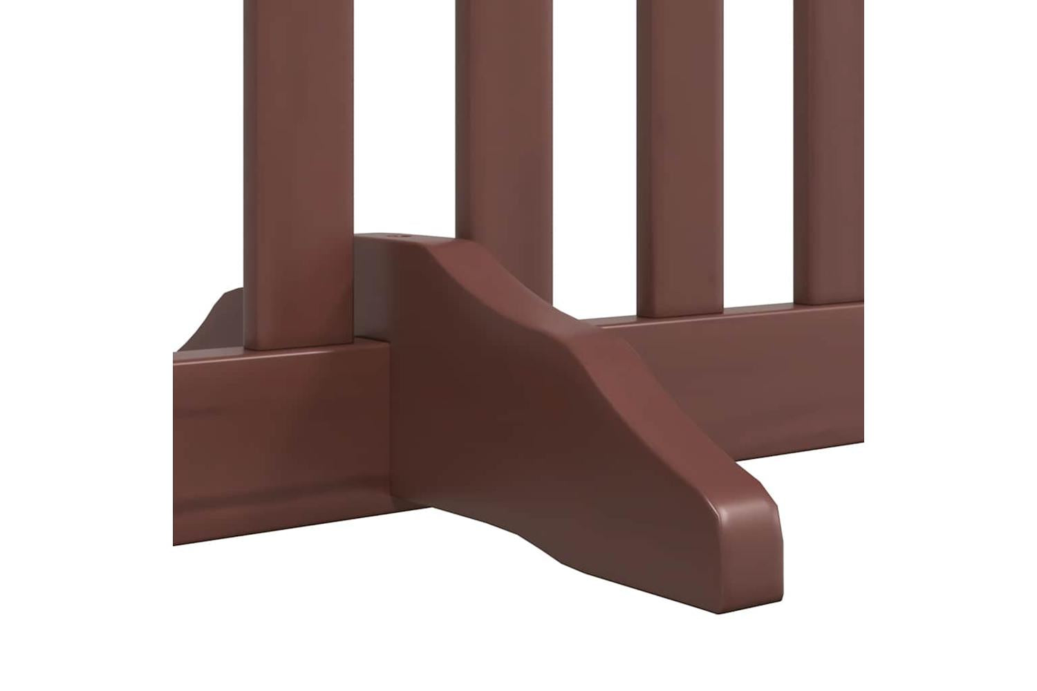 Vidaxl Dog Gate With Door Foldable 10 Panels Brown 800 Cm Poplar Wood-6