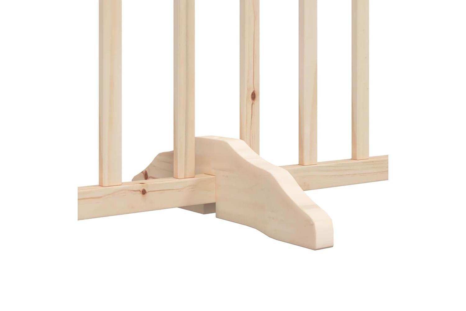 Vidaxl Dog Gate With Door Foldable 6 Panels 480 Cm Poplar Wood-7