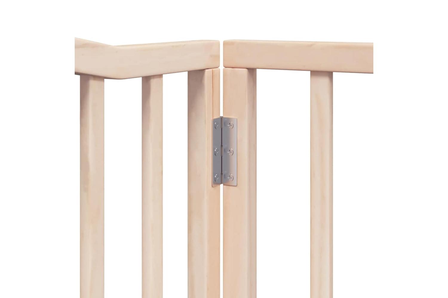 Vidaxl Dog Gate With Door Foldable 10 Panels 800 Cm Poplar Wood-9