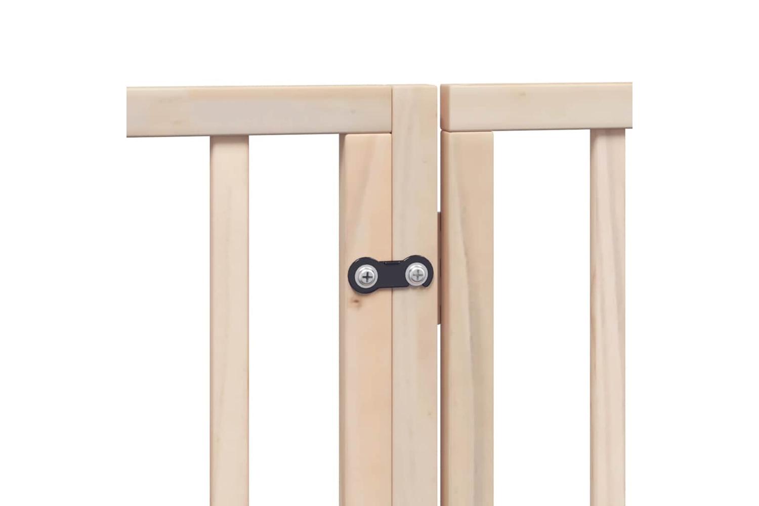 Vidaxl Dog Gate With Door Foldable 6 Panels 480 Cm Poplar Wood-7