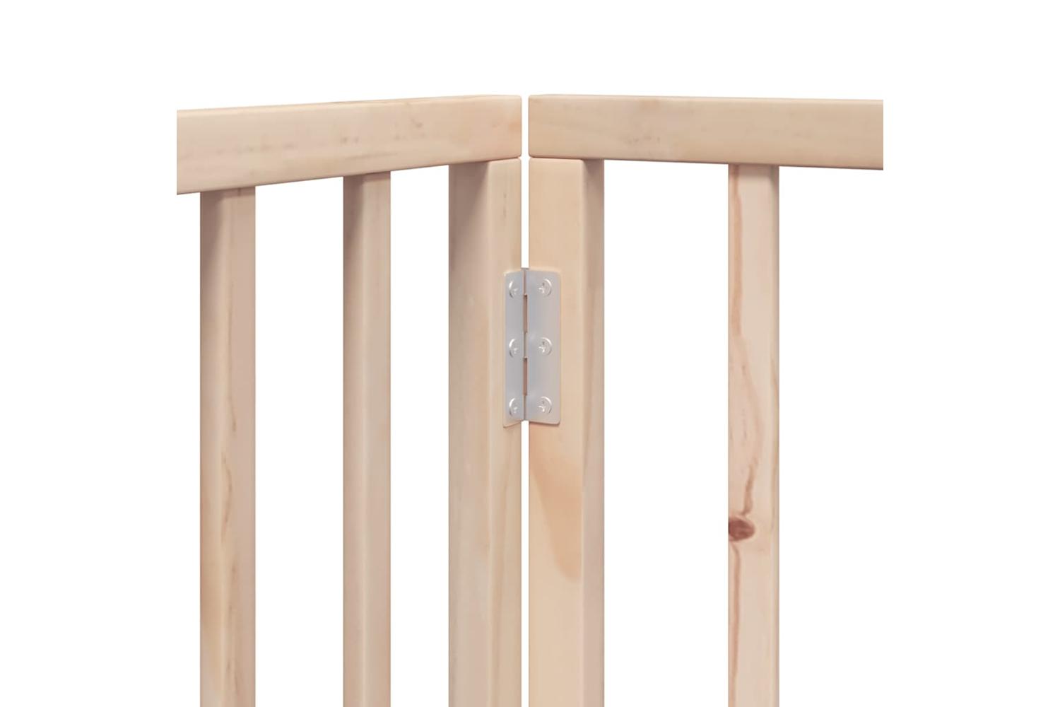 Vidaxl Dog Gate With Door Foldable 12 Panels 600 Cm Poplar Wood-9
