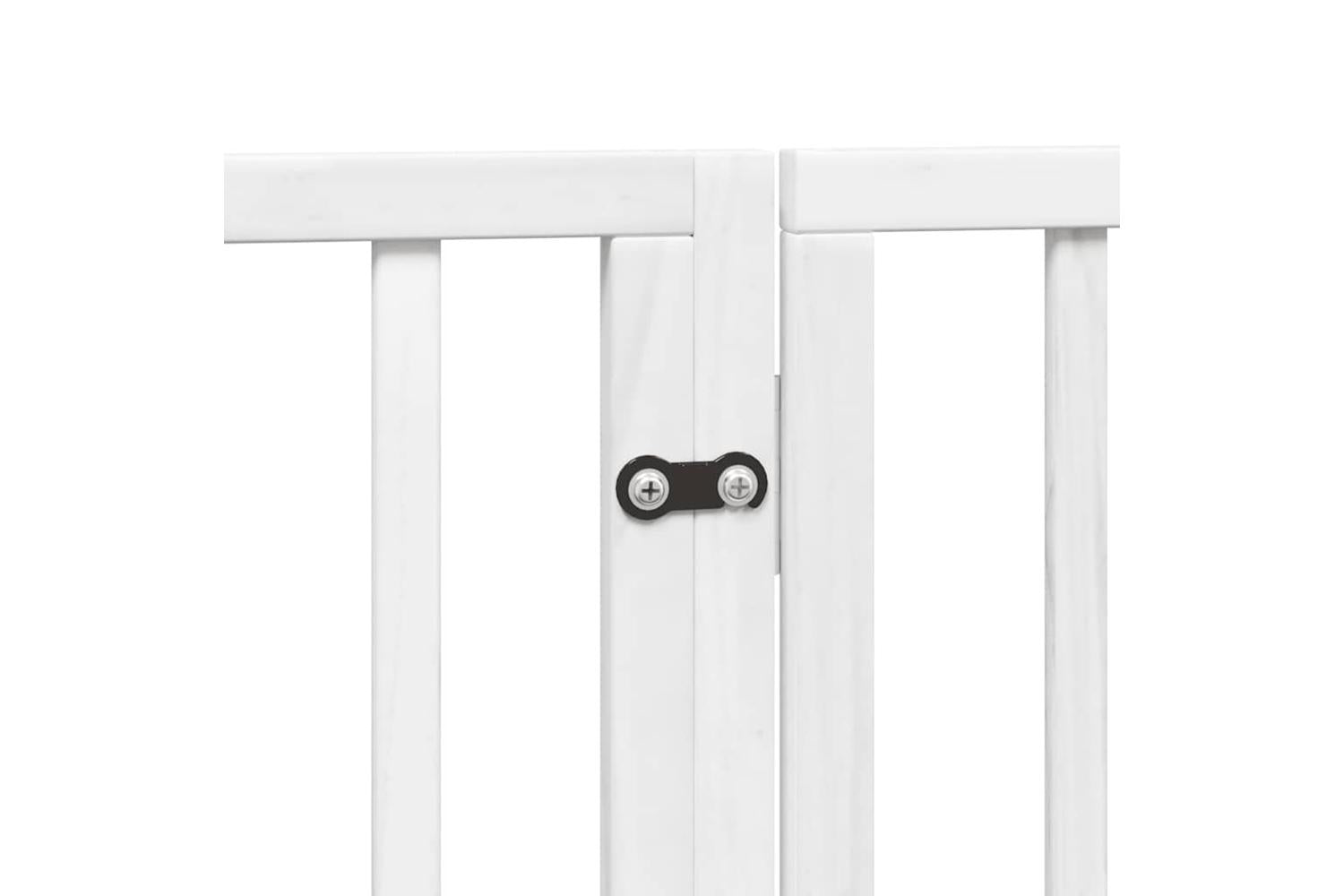 Vidaxl Dog Gate With Door Foldable 12 Panels White 960 Cm Poplar Wood-7