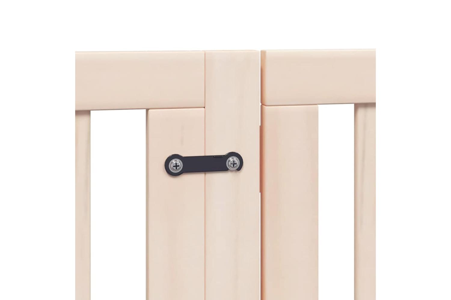 Vidaxl Dog Gate With Door Foldable 15 Panels 750 Cm Poplar Wood-7