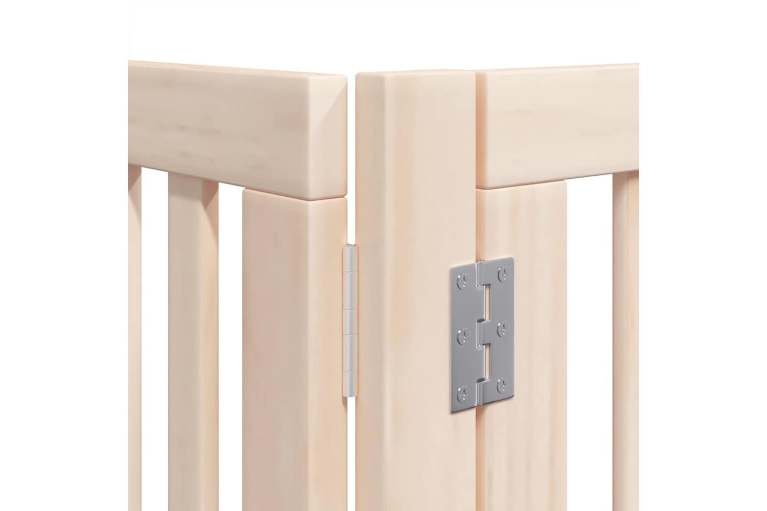 Vidaxl Dog Gate With Door Foldable 6 Panels 480 Cm Poplar Wood-9