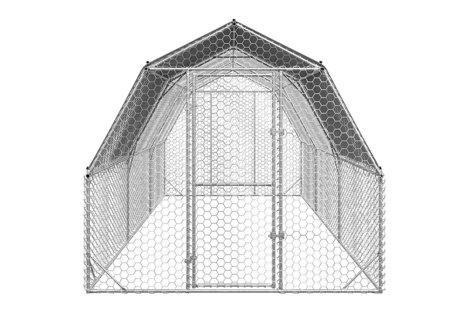 Vidaxl Chicken Run With Roof 25x6x225 M Galvanised Steel-3