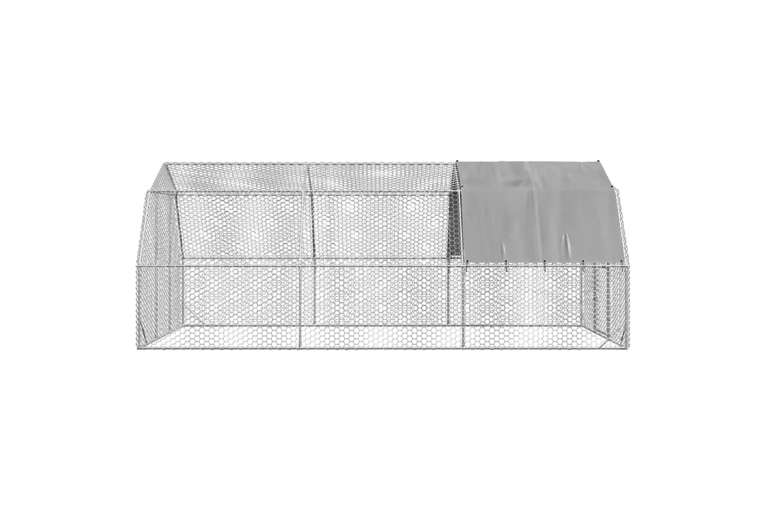Vidaxl Chicken Run With Roof 25x6x225 M Galvanised Steel-4