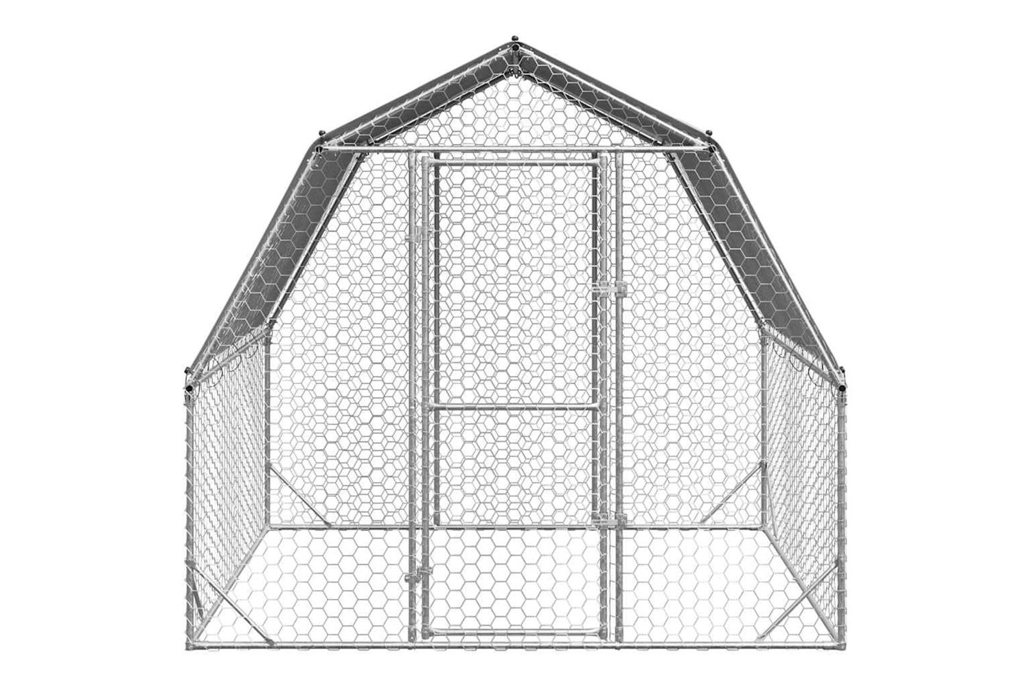 Vidaxl Chicken Run With Roof 25x2x225 M Galvanised Steel-3