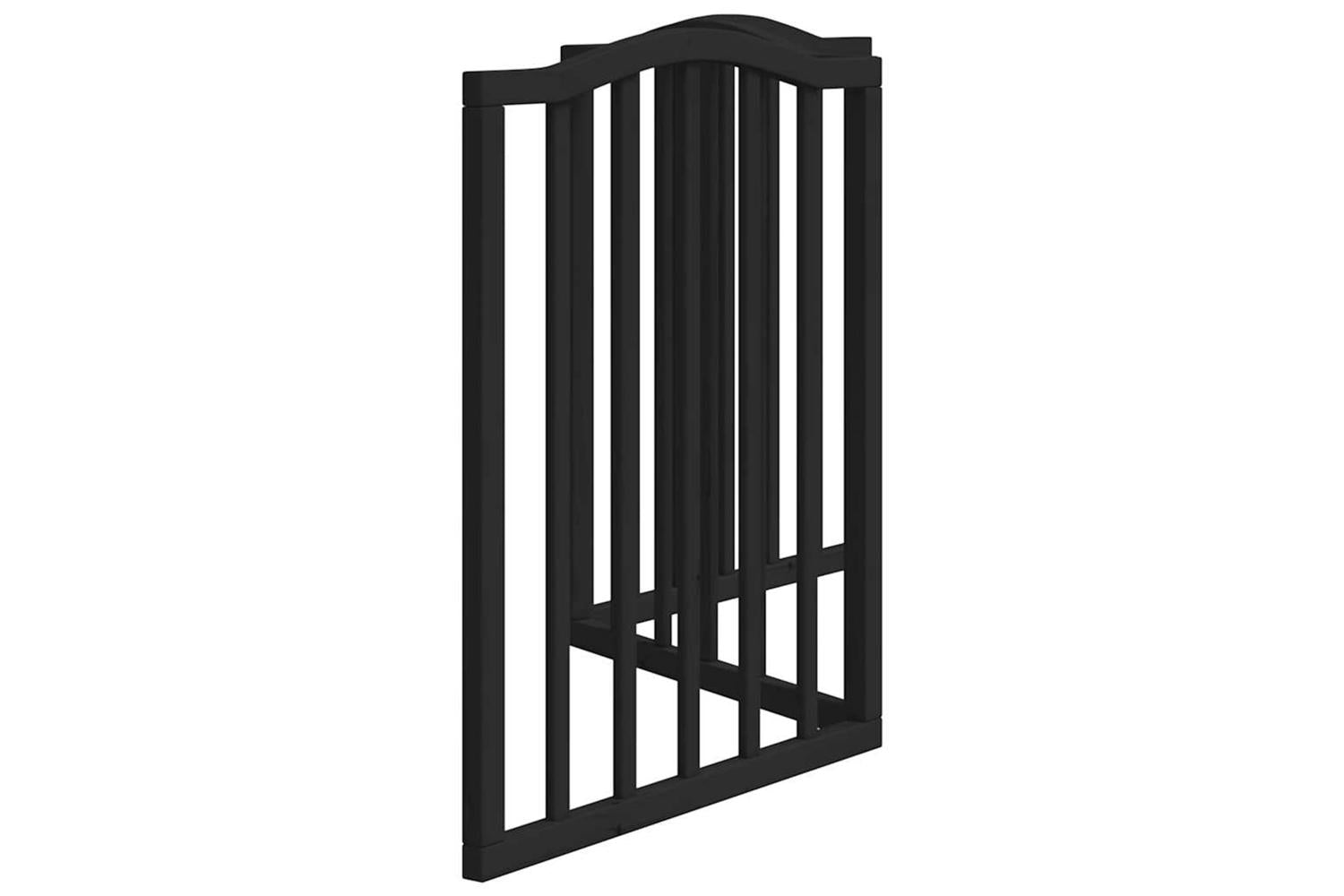 Vidaxl Dog Gate Foldable 3 Panels Black 150 Cmpoplar Wood-5