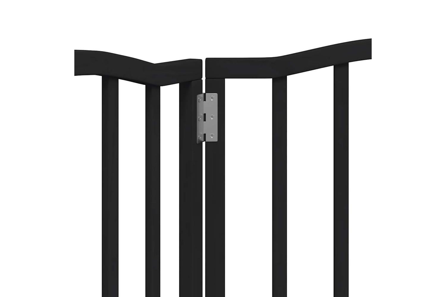 Vidaxl Dog Gate Foldable 3 Panels Black 150 Cmpoplar Wood-8
