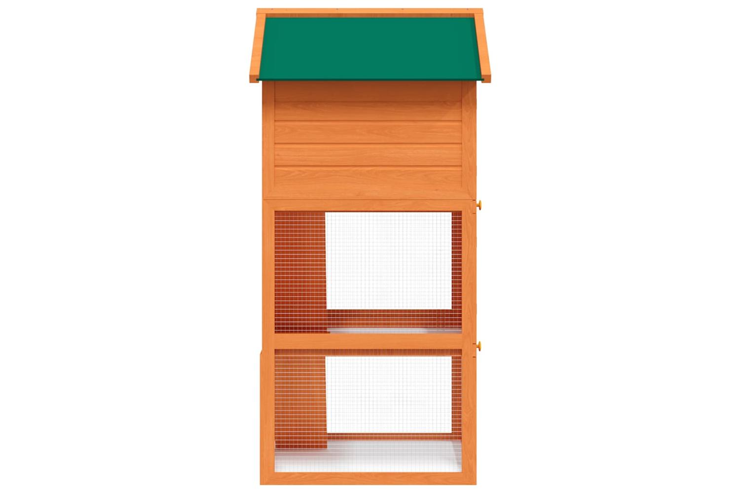 Vidaxl Outdoor Rabbit Hutch Small Animal House Pet Cage 3 Layers Wood-4