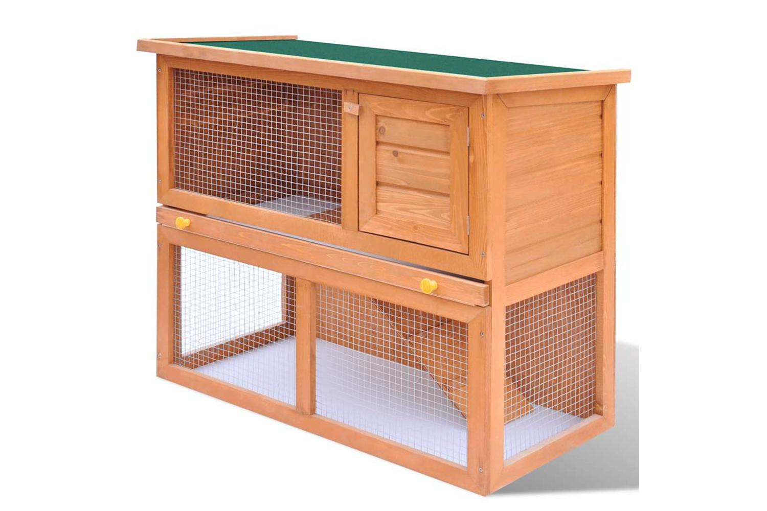 Vidaxl Outdoor Rabbit Hutch Small Pet Cage 1 Door Wood-2