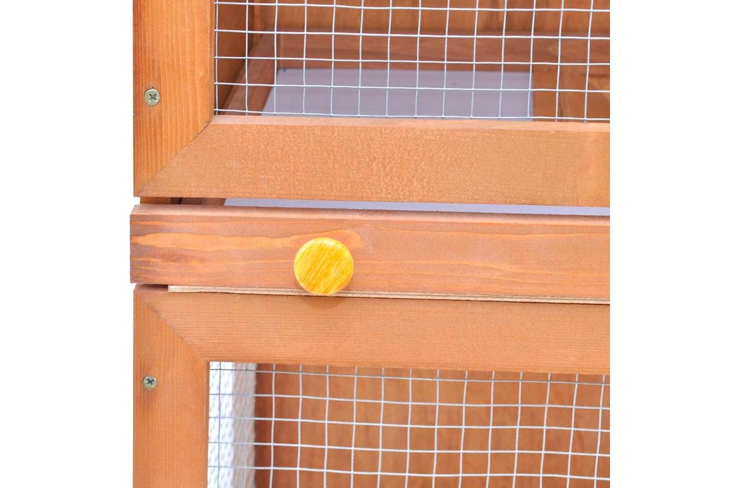 Vidaxl Outdoor Rabbit Hutch Small Pet Cage 1 Door Wood-4