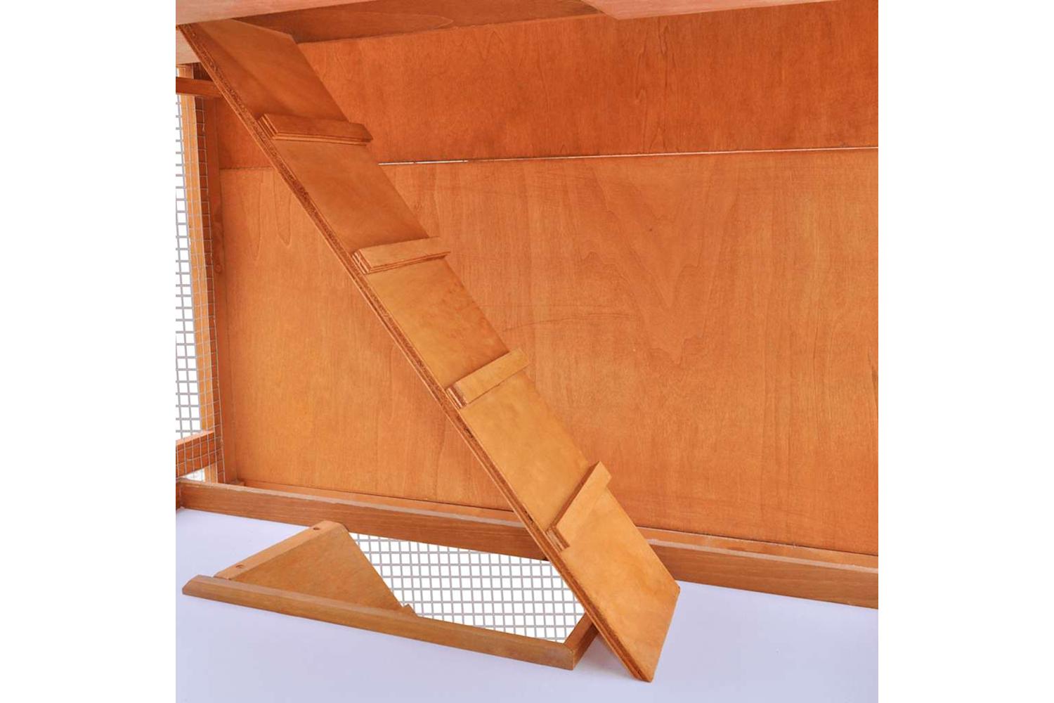 Vidaxl Outdoor Rabbit Hutch Wooden Cage 3 Layers-6