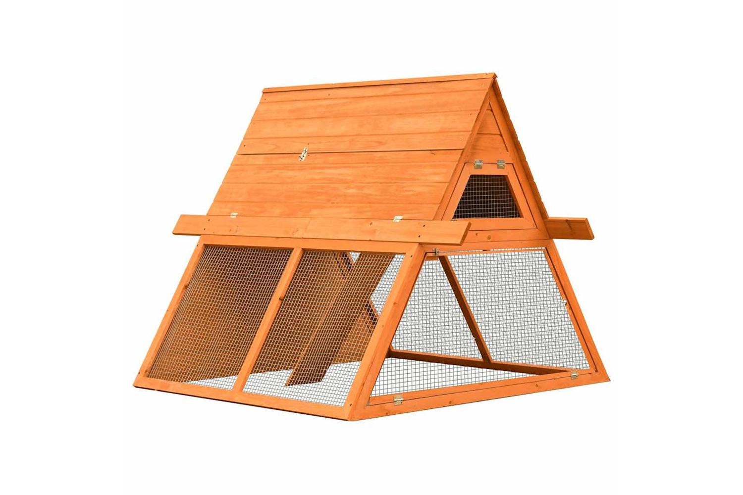 Vidaxl Rabbit Hutch Solid Pine Fir Wood 152x128x108 Cm