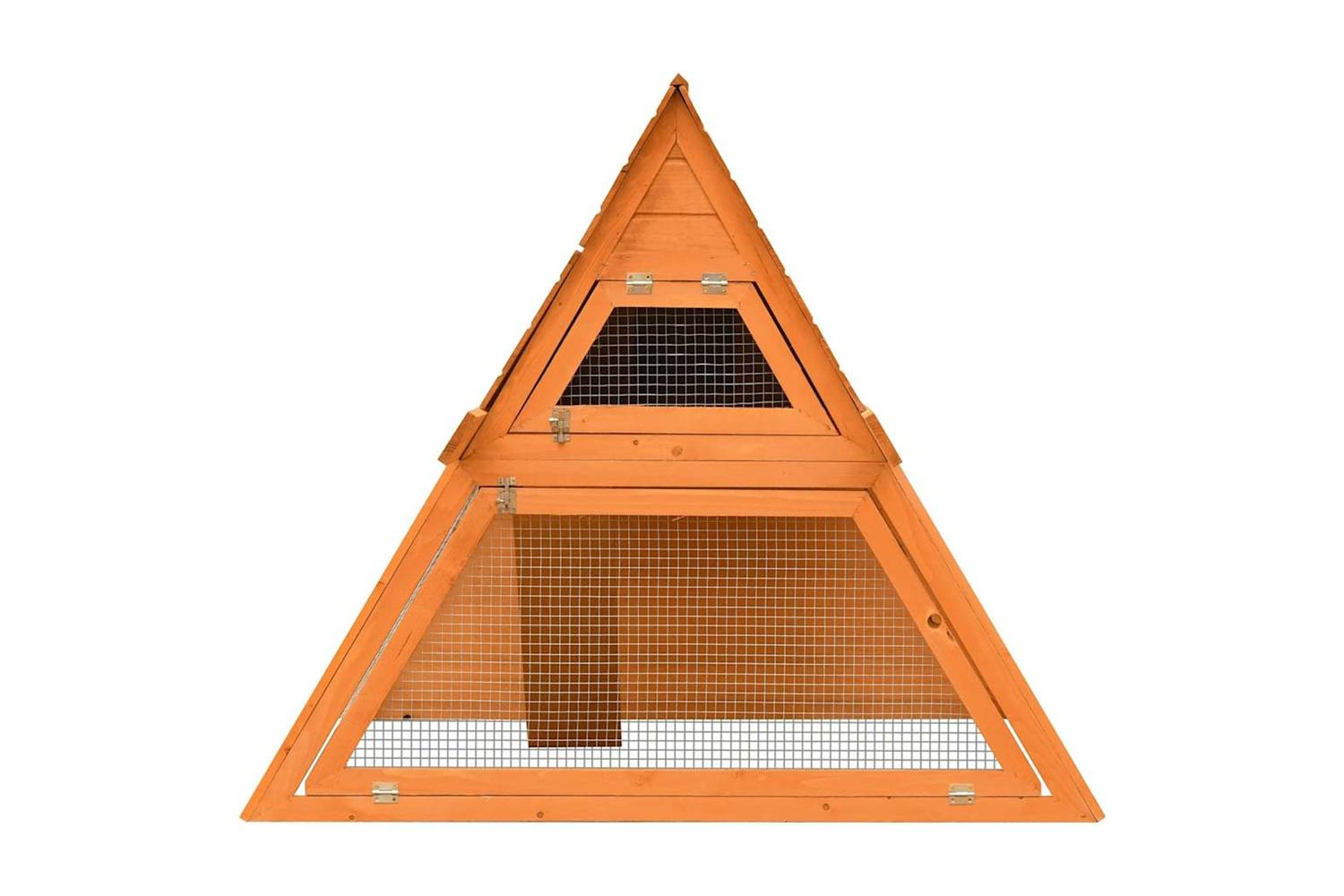Vidaxl Rabbit Hutch Solid Pine Fir Wood 152x128x108 Cm-3