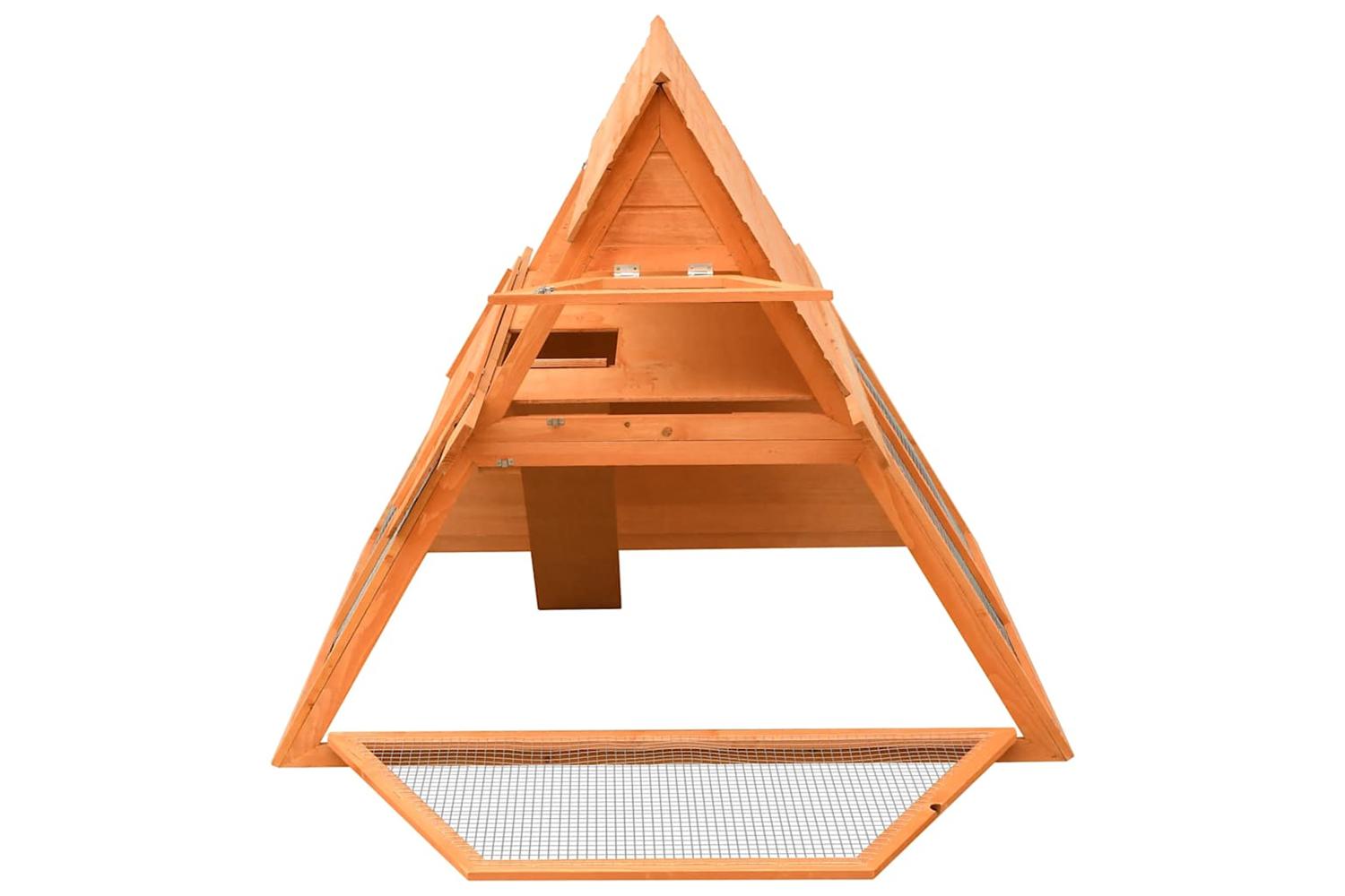 Vidaxl Rabbit Hutch Solid Pine Fir Wood 152x128x108 Cm-4
