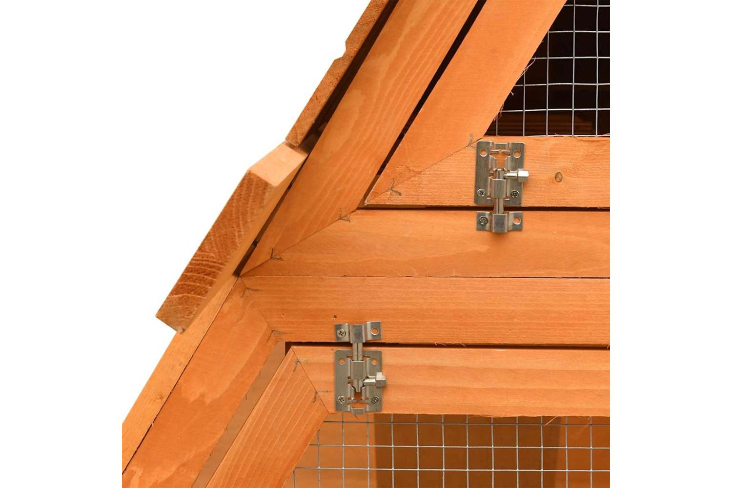 Vidaxl Rabbit Hutch Solid Pine Fir Wood 152x128x108 Cm-7