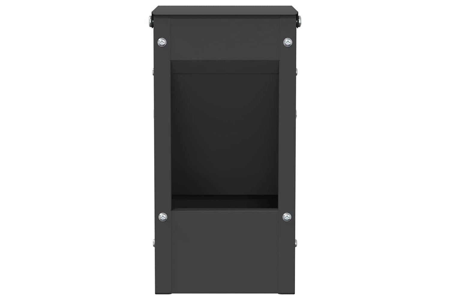 Vidaxl Rabbit Feeder Black 125 X 125 X 25 Cm Cold-rolled Steel-5