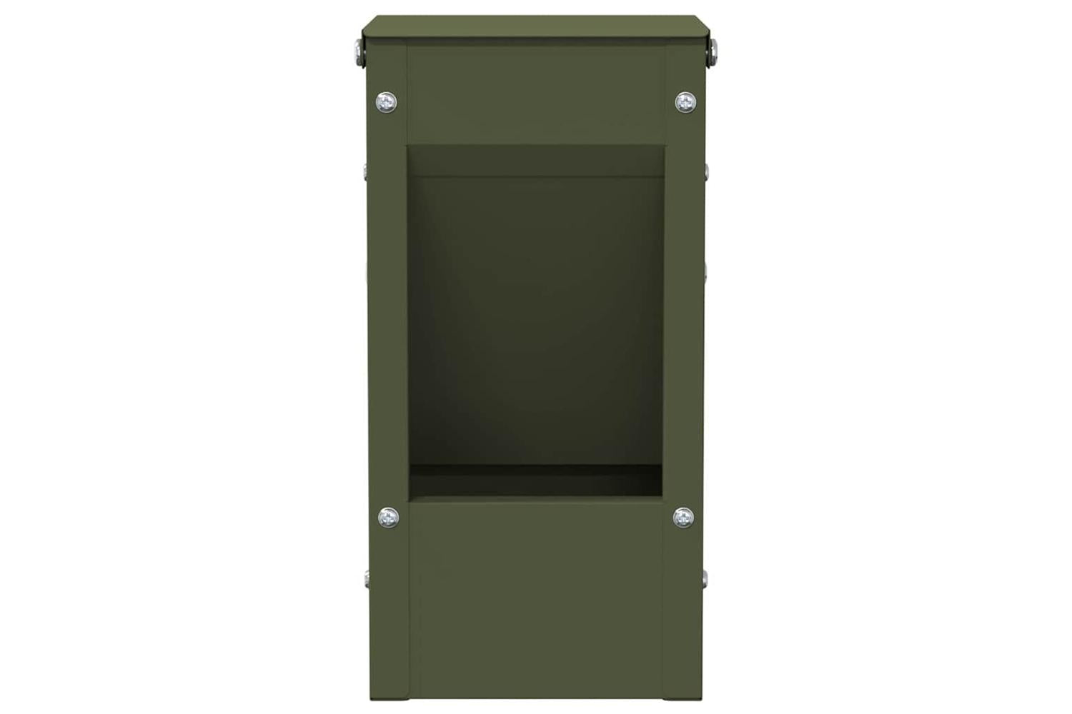 Vidaxl Rabbit Feeder Olive Green 125 X 125 X 25 Cm Cold-rolled Steel-5
